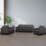 Omni Top-grain Leather Sofa, Loveseat, and Chair