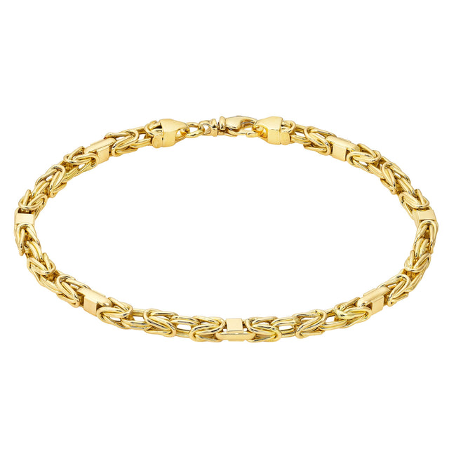 Double Row Byzantine Bracelet in Yellow Gold D2