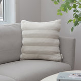 Roots Home Faux Fur & Flannel Cushion