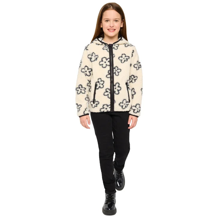 Miles The Label Boys' and Girls' Full Zip Sweater With Side Pockets
