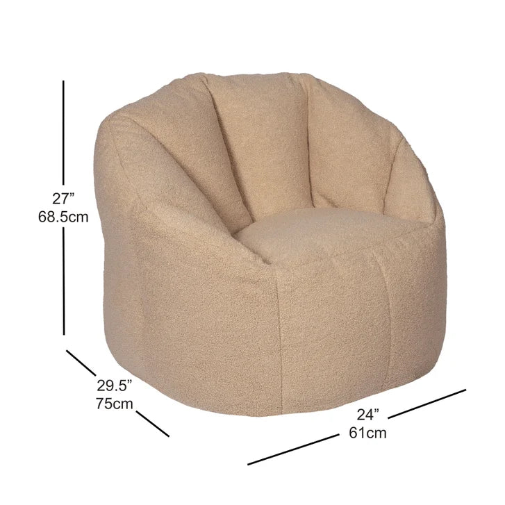 Norka Living Rod Sherpa Bean Bag Chair