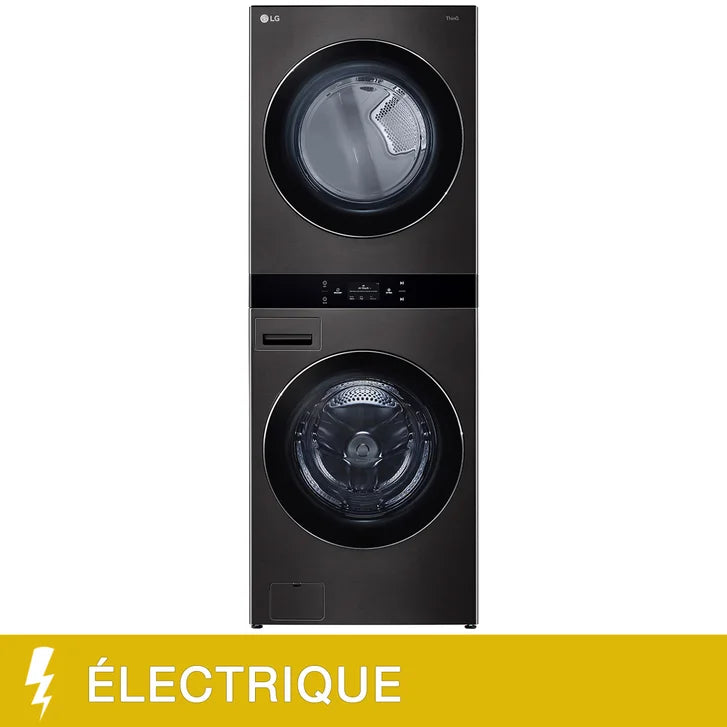 LG WashTower Single Unit Front Load 5.8 cu. ft. Washer And 7.4 cu. ft. Dryer with AI Advanced Washing And Auto Dispense