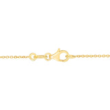 Round Paw Print Pendant in Yellow Gold