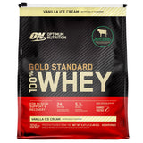 Optimum Nutrition Gold Standard 100% Whey Protein, Vanilla Ice Cream, 2.48 kg