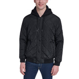Converse Men's Hooded Quilted Bomber Jacket