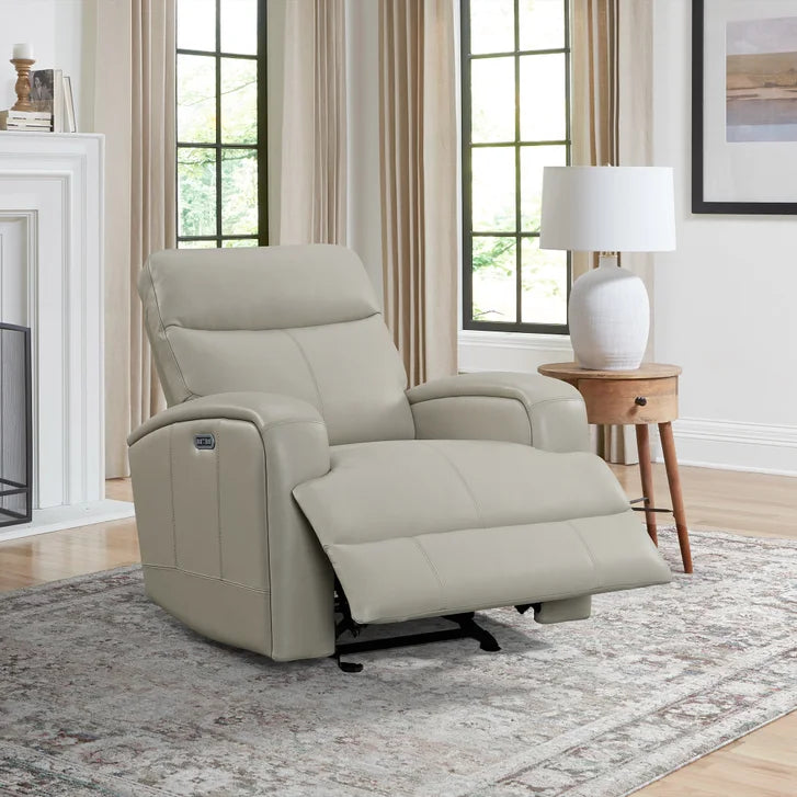 Sora Ridge Top-grain Leather Glider Power Recliner