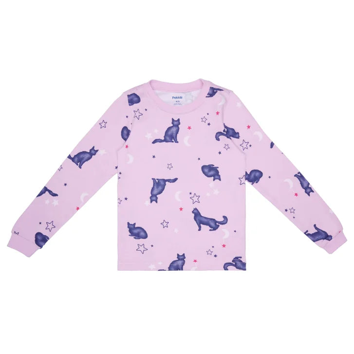 Pekkle Kids Organic Cotton 4-piece Pajama Set
