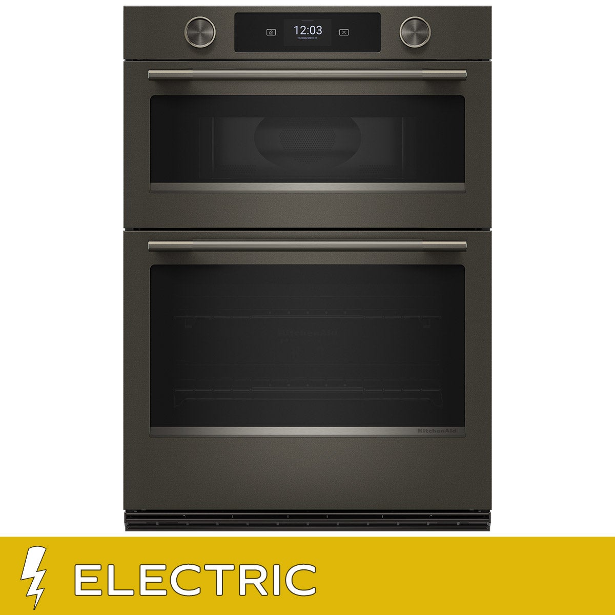 KitchenAid 30 in. Electric Microwave and 5.0 cu ft. Wall Oven with Even-Heat True Convection