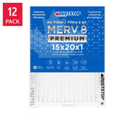 Duststop MERV 8 Premium Pleated Furnace Filter, 12-pack