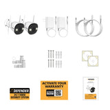 Defender AI POWERED 4K Guard Pro Wi-Fi Plug-in Power Security Cameras, 2-pack