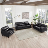 Prospera Home Sorena Top-grain Leather Sofa, Loveseat and Chair