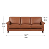 Prospera Home Larsen Top-grain Leather Sofa and Loveseat