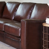 Prospera Home Luca Top-grain Leather Sofa and Chair