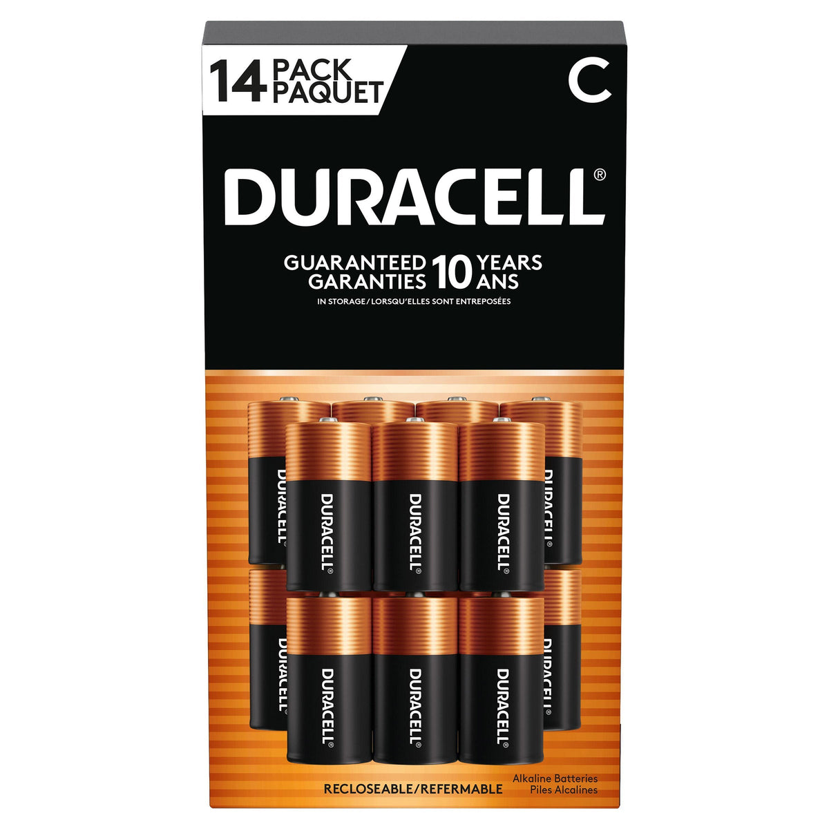 Duracell CopperTop C Batteries, 14-count