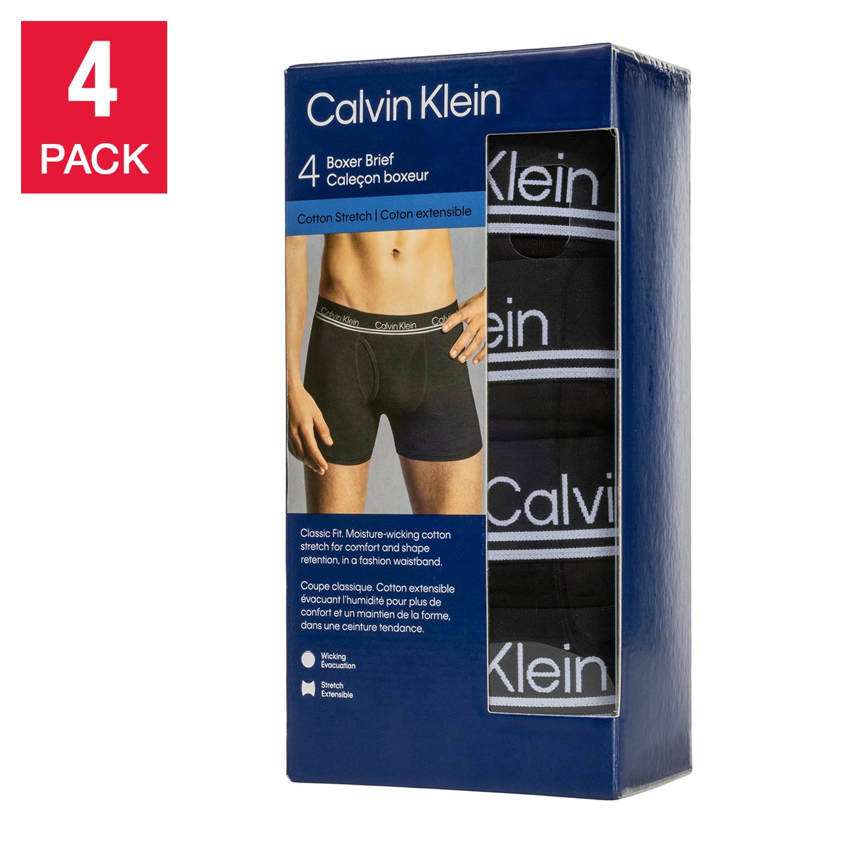 Calvin Klein Men's Impact Boxer, 4-pack