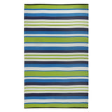 Viana Bahamas Collection Laguna Stripe Indoor/Outdoor Reversible Area Rug