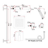 Akuaplus Irene II Pressure Blance Adjustable Shower System