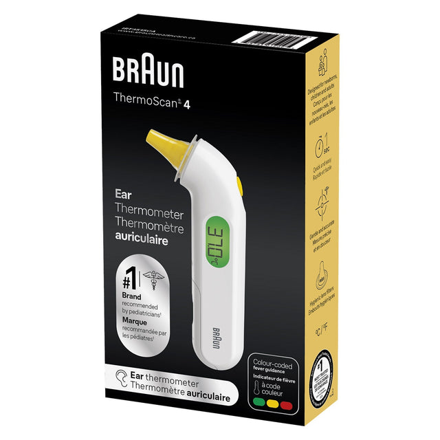 Braun ThermoScan 4 Ear Thermometer with 61 Lens Filters U9