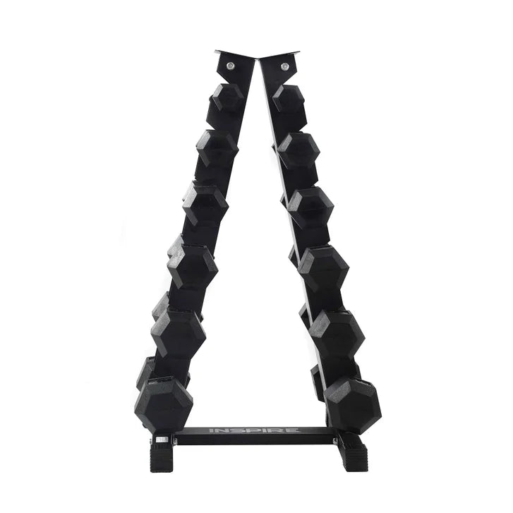 Inspire Fitness 95.2 kg (210 lb.) Dumbbell Set with Stand
