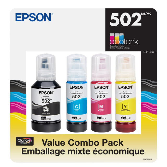 Epson T5021 EcoTank Black and Tri-colour Ink Bottle Combo Pack C5