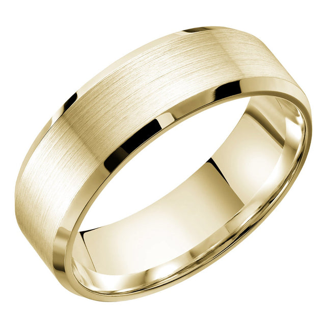 Yellow Gold Men's Wedding Band V9