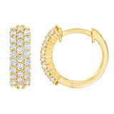 Round Brilliant Diamond Hoop Earrings (0.50 ctw)