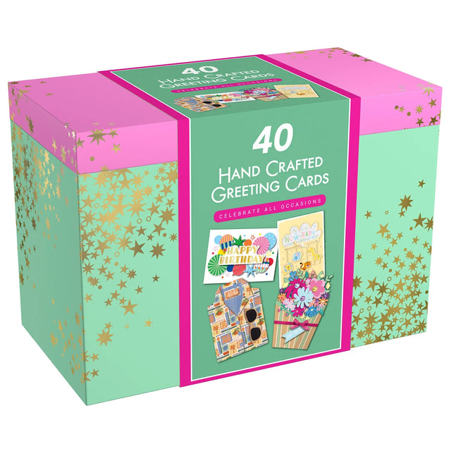 All Occasion Handmade Greeting Card, 40-count, English Only I4