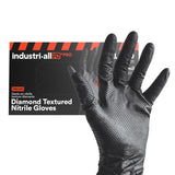 Industri-All Black Nitrile Gloves 8Mil