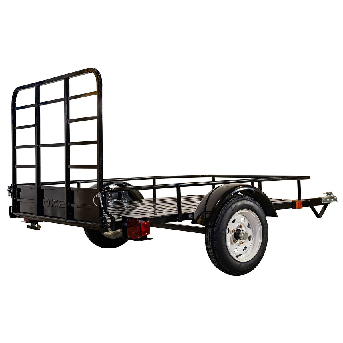 DK2 by Marlon 4 ft. x 6 ft. Single Axle Open Rail Utility Trailer