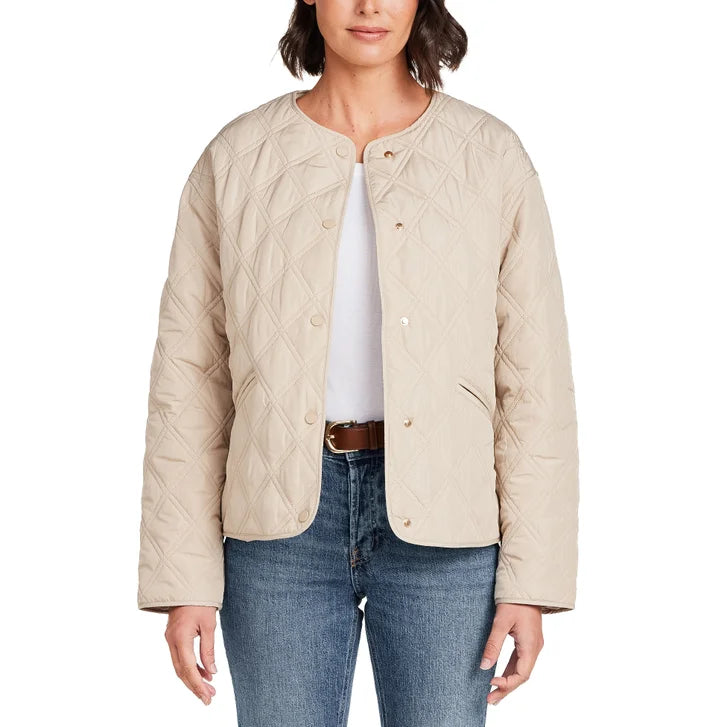 Weatherproof Women's Collarless Quilted Jacket