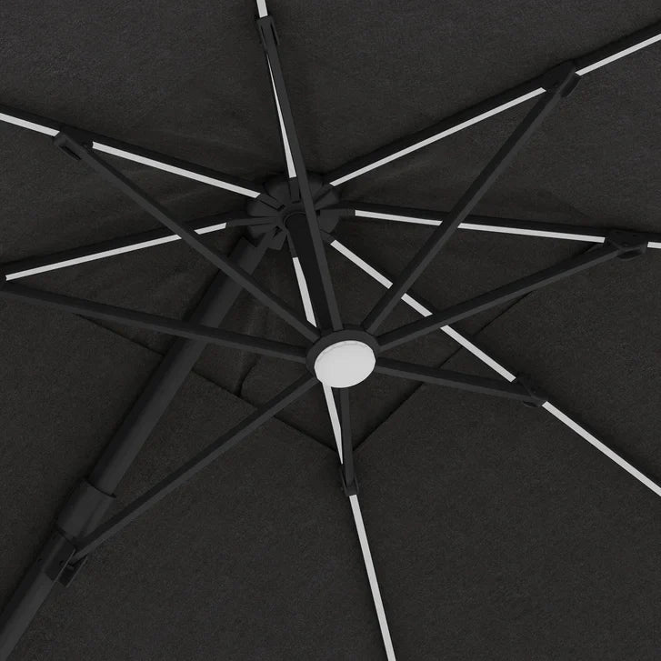 Sirio 4 m x 3 m (13 ft. x 10 ft.) Cantilever Umbrella with Solar Powered LED
