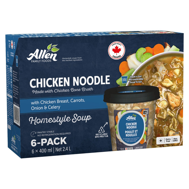 Allen Family Food Chicken Noodle Soup, 6 × 400 mL S1