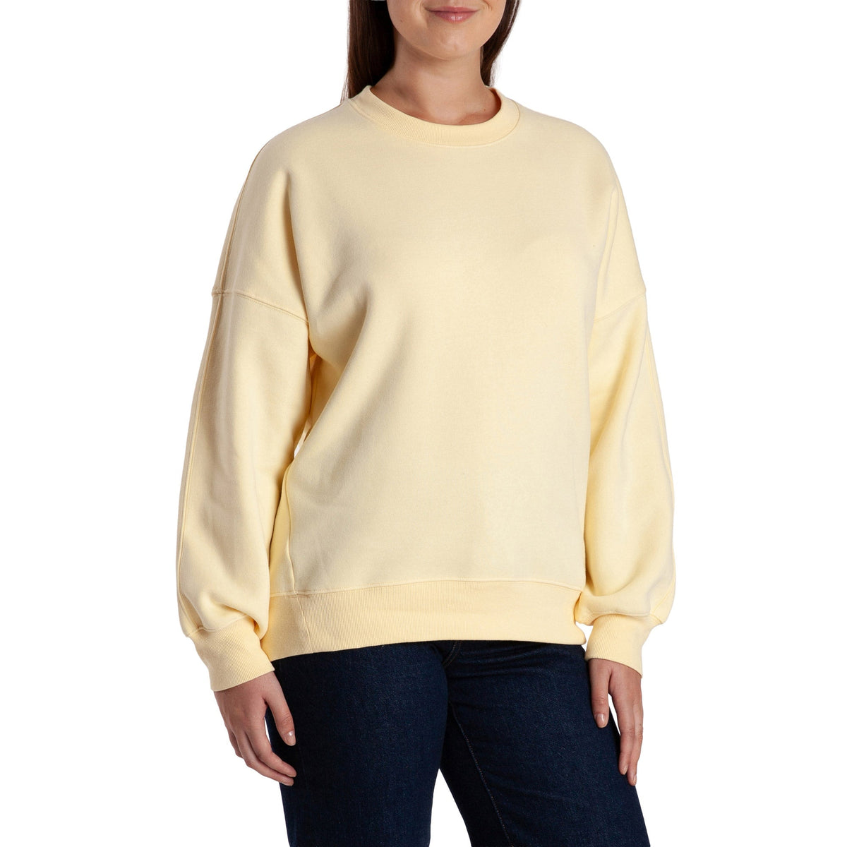 Lazypants Women's Fleece High-low Crewneck Sweatshirt