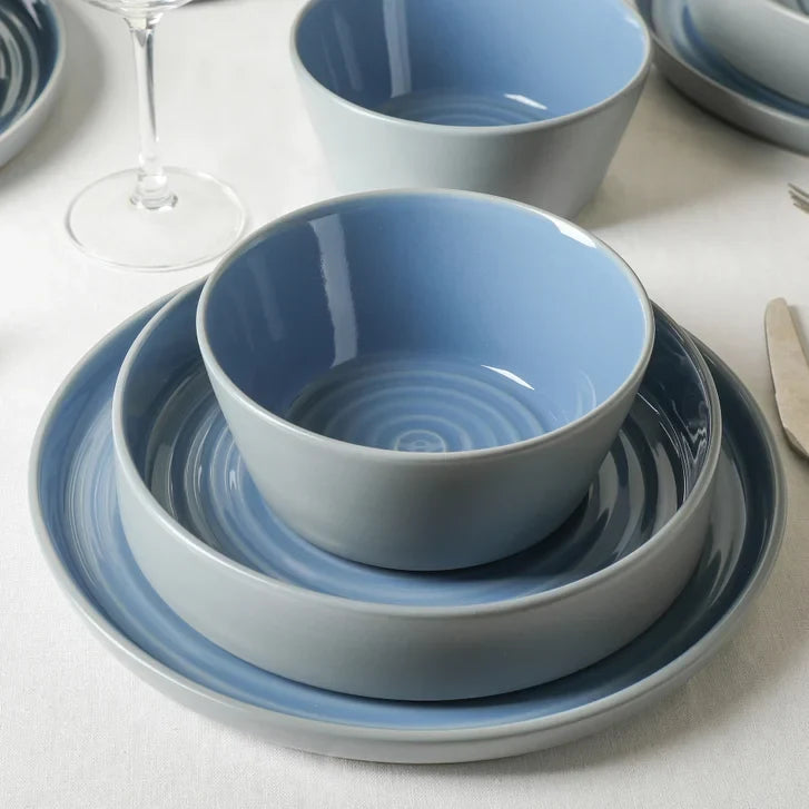 Stone Lain Elica Stoneware Dinnerware Set, 12-pieces