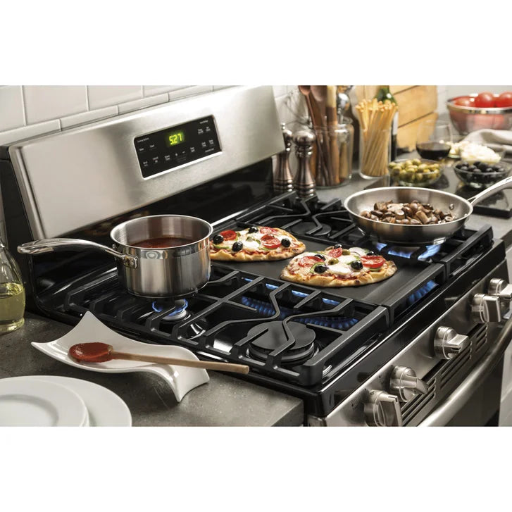 GE Stainless Steel 30 in. Freestanding Steam Clean Natural Gas Range