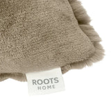 Roots Home Faux Fur & Flannel Cushion