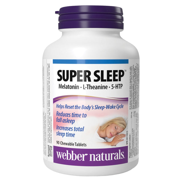 webber naturals Super Sleep 90 ChewableTablets F9