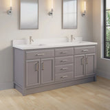 Studio Bathe Calais III Vanity in Mink Grey Finish with Engineered Stone Countertop