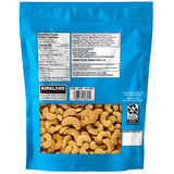 Kirkland Signature Roasted Whole Unsalted Cashews, 1.13 kg