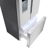 Bosch 100 Series 36 in. 21.6 cu ft. Stainless Steel Counter Depth French Door Refrigerator with QuickIce Pro System