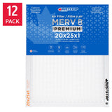 Duststop MERV 8 Premium Pleated Furnace Filter, 12-pack