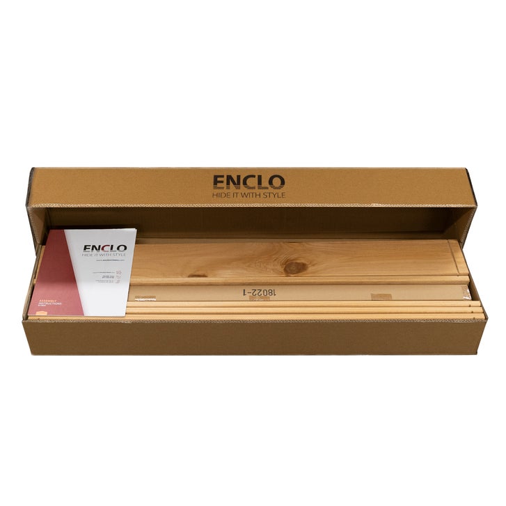 Enclo Outdoor Cedar Privacy Fence/Screen, 1-Panel 5 ft. H × 3.2 ft. W