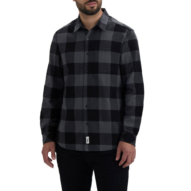 frank. by Frank And Oak Men's Long Sleeve Flannel Shirt W6