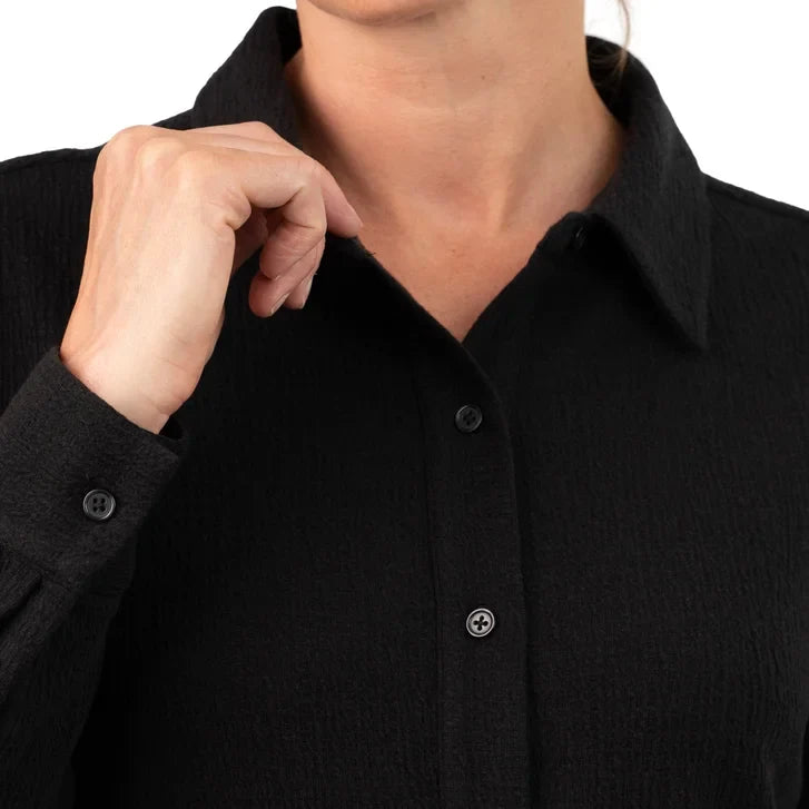 Kersh Women's Textured Jacquard Long Sleeve Dress