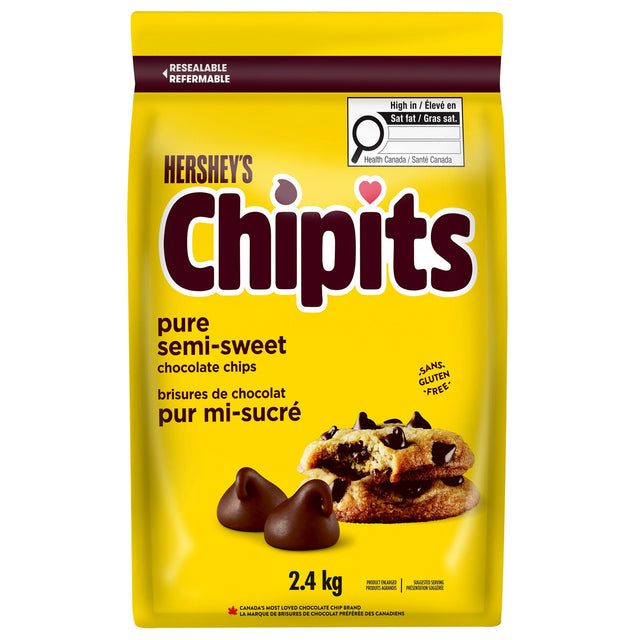 Hershey's Chipits Pure Semi-sweet Chocolate Chips, 2.4 kg M1