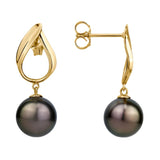 9 – 9.5 mm Cultured Tahitian Pearl Earrings