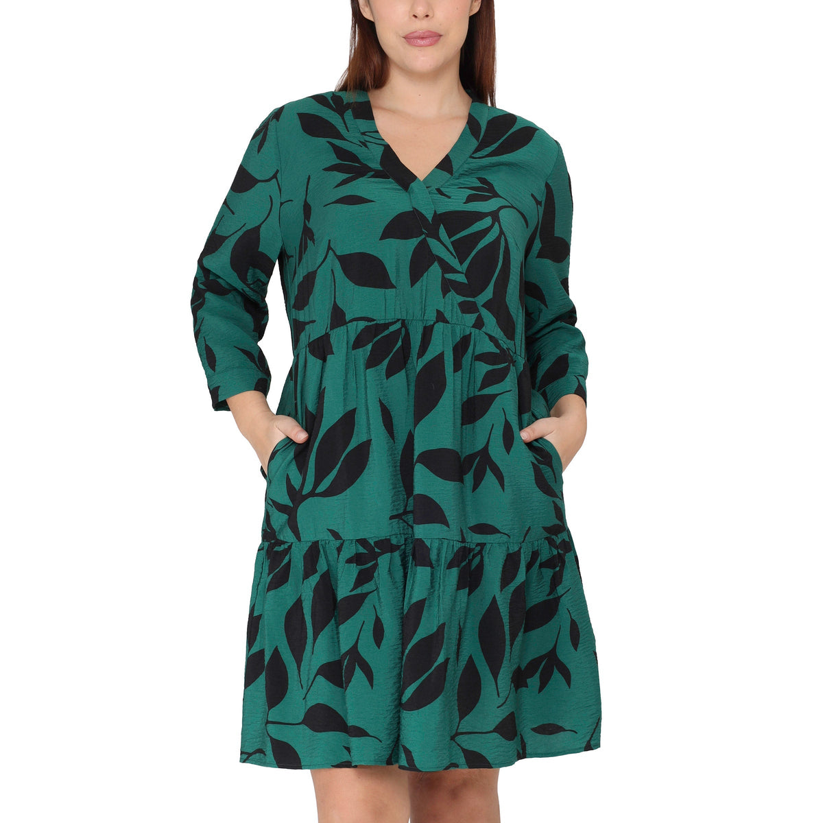 Tahari Women's Three-Quarter Sleeve Dress