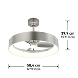 Artika Austin 23 in. Ceiling Fan with Light