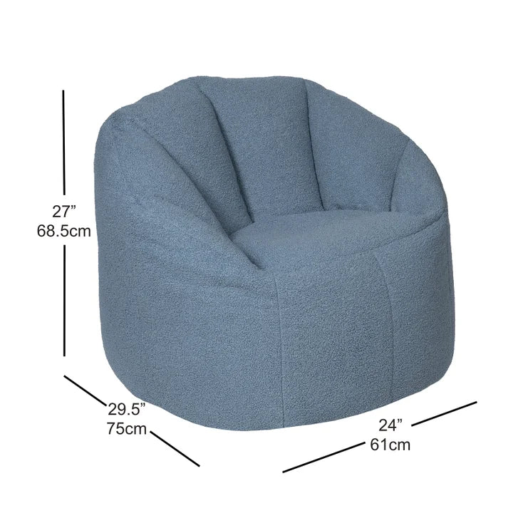 Norka Living Rod Sherpa Bean Bag Chair