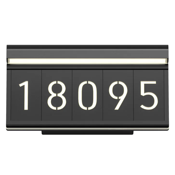 Artika Bowen Outdoor LED Address Light, Black